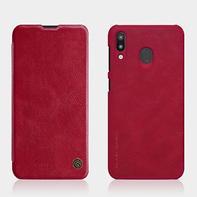 Bao Da Da Bò Cho Samsung Galaxy M20 hiệu Nillkin Qin Có Ngăn Đựng Thẻ - Hàng Chính Hãng