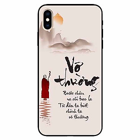 Ốp lưng in cho Iphone Xs Max Mẫu Vô Thường Bước Chân