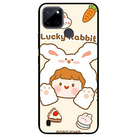 Ốp lưng dành cho Realme C21Y - Realme C25Y mẫu Búp Bê Thỏ Bánh