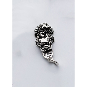 Charm bạc hình tỳ hưu mặt treo - Ngọc Qíu Gemstones