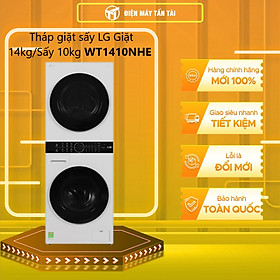 Tháp giặt sấy LG WashTower Inverter giặt 14 kg - sấy 10 kg WT1410NHE - Hàng Chính Hãng