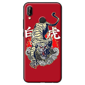 Ốp in cho Huawei Nova 3E Hổ Nền Đỏ - Hàng chính hãng