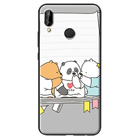 Ốp in cho Huawei Nova 3E 3 Chú Gấu 3 - Hàng chính hãng