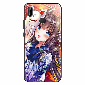 Ốp lưng in cho Huawei Nova 3E Cô Gái Neko