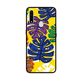 Ốp Lưng in cho Oppo A8 Mẫu Họa Tiết Lá - Hàng Chính Hãng