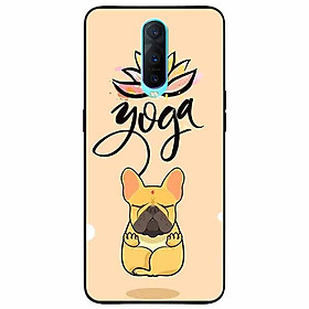Ốp lưng in cho Oppo R17 Pro Mẫu Cún Yoga