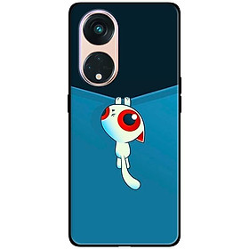 Ốp lưng dành cho Oppo Reno 8T 4G - Reno 8T 5G - Reno 10 5G - Reno 10 Pro 5G - Mèo Cầu Cứu - Hàng Chính Hãng