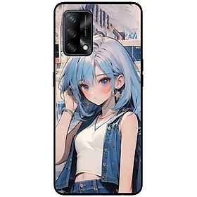 Ốp lưng cho Oppo A36 - A60 4G - A74 - A76 - A95 4G - A96 4G - Anime Cô Gái Áo Jean - Hàng Chính Hãng
