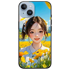 Ốp lưng dành cho Iphone 15 - 15 Plus - 15 Pro - 15 Pro Max - Cánh Đồng Hoa Vàng - Hàng Chính Hãng