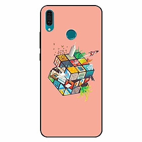 Ốp lưng in cho Huawei Y9 - 2019 Rubik Cube