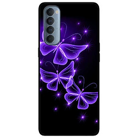 Ốp lưng dành cho Reno 4 Pro mẫu Bướm Tím