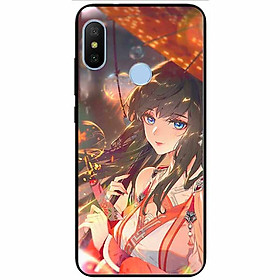 Ốp lưng dành cho Xiaomi Mi 8 mẫu Thiếu Nữ Mắt Xanh