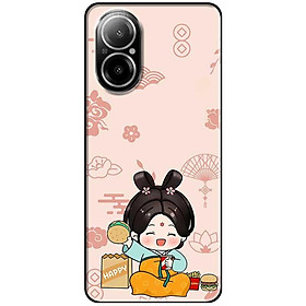 Ốp lưng cho Realme 9i - Realme 10 - C11 2021 - C65 4G - C67 - C20 - Poco X6 5G - Cô Gái Tham Ăn - Hàng Chính Hãng