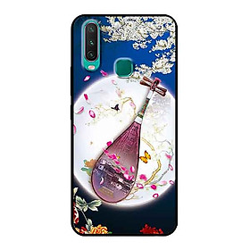 Ốp Lưng in cho Vivo Y15 Mẫu Đàn Tranh Hoa Đào - Hàng Chính Hãng