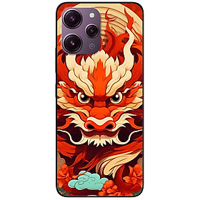Ốp lưng cho Xiaomi Redmi 12 4G - Redmi Note 12 4G - 12 Pro 4G - 12 Pro 5G - Rồng Đỏ - Hàng Chính Hãng