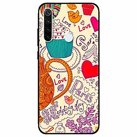 Ốp lưng dành cho Xiaomi Redmi Note 8 mẫu Hoạ Tiết Cake Love
