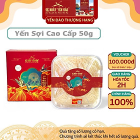 [TOP SALES] Yến Khánh Hòa - Yến Sợi Cao Cấp [Hộp 50g] - Đệ Nhất Yến Đảo - Bồi Bổ Sức Khỏe - Phục Hồi Chức Năng Phổi - Phụ Nử Sau Sinh - Đẹp Da - Chống Lão Hóa - Kéo Dài Thanh Xuân - Hỗ Trợ Điều Trị Ung Thư -Tăng Cường Sinh Lý -Trí Nhớ - Cải Thiện Giấc Ngủ