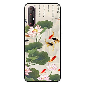 Ốp lưng dành cho Oppo Reno 3 Pro mẫu Tranh Cá Koi