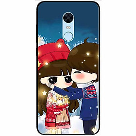 Ốp lưng dành cho Xiaomi Redmi Note 5 ( Redmi 5 Plus ) mẫu Cặp Đôi Áo Thổ Cẩm