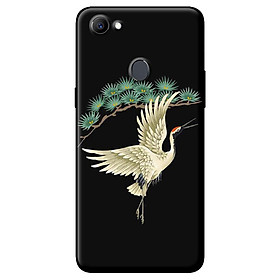 Ốp in cho Oppo F5 Youth Hạc Trắng Nền Đen - Hàng chính hãng