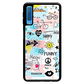 Ốp lưng cho Samsung Galaxy A7 2018  nền 019 - Hàng chính hãng