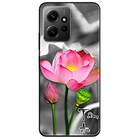Ốp lưng cho Xiaomi Redmi 12 4G - Redmi Note 12 4G - Redmi Note 12 Pro 4G - 12 Pro 5G - Sen Hồng Tâm An - Hàng Chính Hãng
