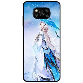 Ốp lưng dành cho Xiaomi Poco X3 mẫu Cô Gái Cầm Dù