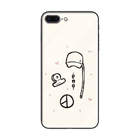 Ốp lưng kính cường lực cho iPhone 7 Plus /8 Plus Nền Nón PMO - Hàng Chính Hãng