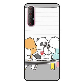 Ốp lưng dành cho Oppo Reno 3 Pro mẫu 3 Chú Gấu 3