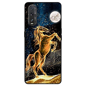 Ốp lưng dành cho Oppo Find X2 mẫu Chú Ngựa Vàng