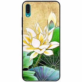 Ốp lưng dành cho Huawei Y7 Pro 2019 mẫu Hoa Sen Vàng