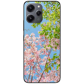 Ốp lưng Redmi 12 - Redmi note 12 4G - 12 Pro 4G - 12 Pro 5G  - Đào Hồng Xanh - Hàng Chính Hãng