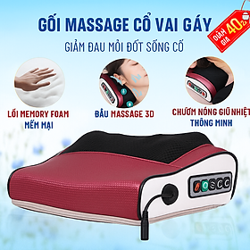 Gối Mát xa Hồng Ngoại Cao Cấp 20 Bi – Mát xa Toan Thâjn, Tốt Cho Tuần Hoàn Máu, Giảm Nhức Mỏi Hiệu Quả