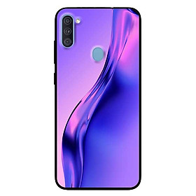 Ốp lưng dành cho Samsung A11 mẫu Đường Cong Tím Xanh