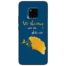 Ốp lưng in cho Huawei Mate 20 Pro Mẫu Chiếc Lá Vô Thường