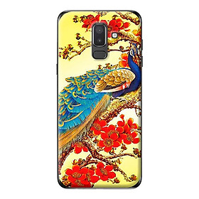 Ốp lưng cho Samsung Galaxy J8 2018 chim công 5 - Hàng chính hãng