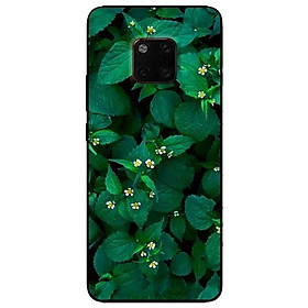 Ốp lưng dành cho Huawei 5t - Mate 20 - Mate 20 Pro mẫu Lá Xanh Hoa Trắng