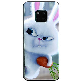 Ốp in cho Huawei Mate 20 Pro Thỏ Trắng Nhăn Mặt - Hàng chính hãng