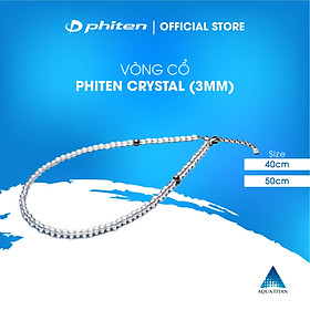 Vòng cổ Phiten pha lê (3mm) AQ812051/AQ812053