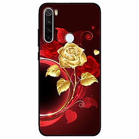Ốp lưng dành cho Xiaomi Redmi Note 8 mẫu Nhánh Hồng Vàng