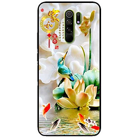 Ốp lưng dành cho Xiaomi Redmi 9 mẫu Chim Hoa TRắng