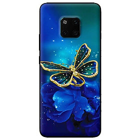 Ốp lưng in cho Huawei Mate 20 Pro mẫu Bướm Xanh - Hàng chính hãng