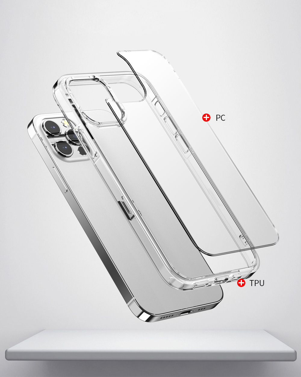 Ốp lưng cứng viền dẻo trong phong cách mới cho iPhone 12 / 13 / 14 / 12 Pro / 12 Pro Max / 13 Pro / 13 Pro Max / 13 Mini / 14 / 14 Pro / 14 Pro Max / 15 Plus/ 15 Pro/ 15 Pro Max / 16 /16 Plus/ 16 Pro / 16 Pro Max - Hàng chính hãng