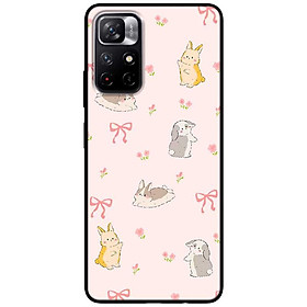Ốp lưng cho Xiaomi Redmi Note 11 4G - Note 11S 4G - Note 11 5G - Redmi Note 11 Pro Nội Địa - Note 11 Pro Quốc Tế - Nơ Và Thỏ - Hàng Chính Hãng