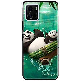Ốp lưng dành cho Vivo V23 5G / S12 - Vivo Y15s / Y15A mẫu Gấu Trúc Nền Xanh