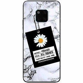 Ốp lưng in cho Huawei Mate 20 Pro Mẫu Cúc Nền Đá