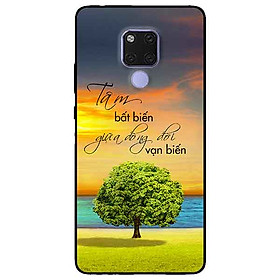 Ốp lưng in cho Huawei Mate 20 Mẫu Tâm Bất Biến