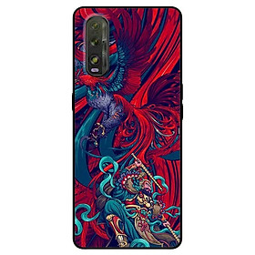 Ốp lưng dành cho Oppo Find X2 mẫu Gà Đỏ