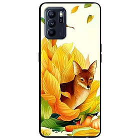Ốp lưng dành cho Oppo Reno 6 - Reno 6 Z mẫu Cáo Ngồi