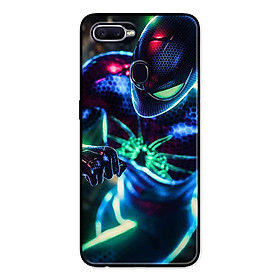 Ốp Lưng in cho Realme 2 Mẫu Người Nhện Nền Neon - Hàng Chính Hãng